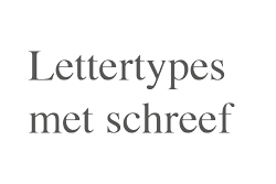 serif font