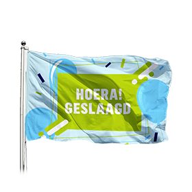 geslaagd vlag